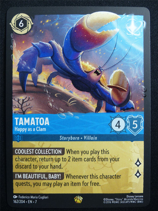 Tamatoa Happy as a Clam 162/204 - Lorcana Card #30R