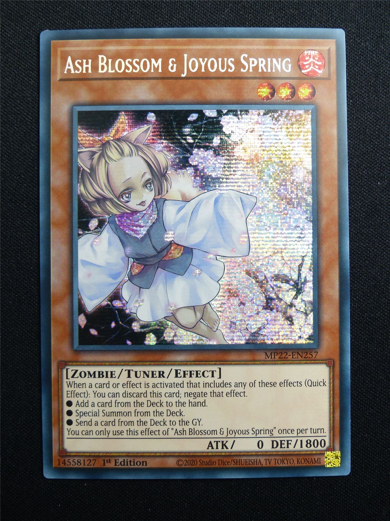 Ash Blossom & Joyous Spring MP22 Prismatic Secret Rare - 1st ed Yugioh Card #3I9