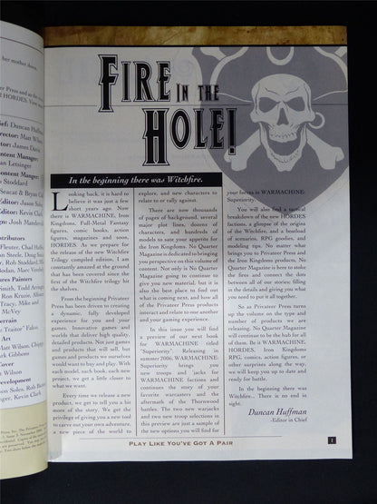 No Quarter Magazine #3 - Privateer Press