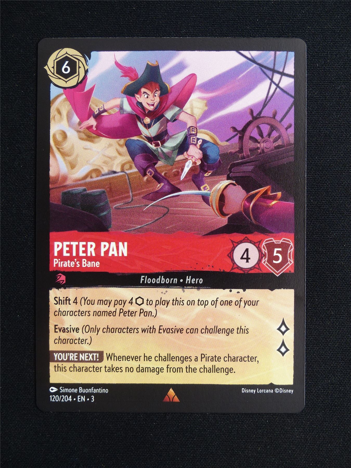 Peter Pan Pirate's Bane 120/204 - Lorcana Card #20E