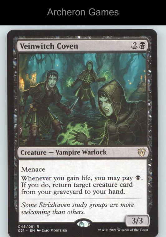 Veinwitch Coven 46 R MTG Card Commander 2021