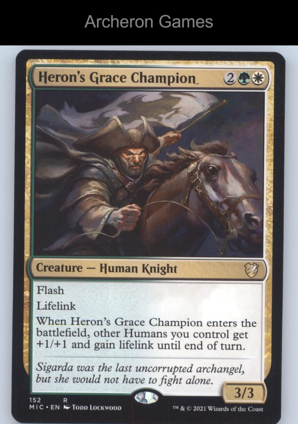 Heron's Grace Champion 152 R MTG Card Commander: Innistrad: Midnight Hunt