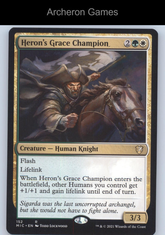 Heron's Grace Champion 152 R MTG Card Commander: Innistrad: Midnight Hunt