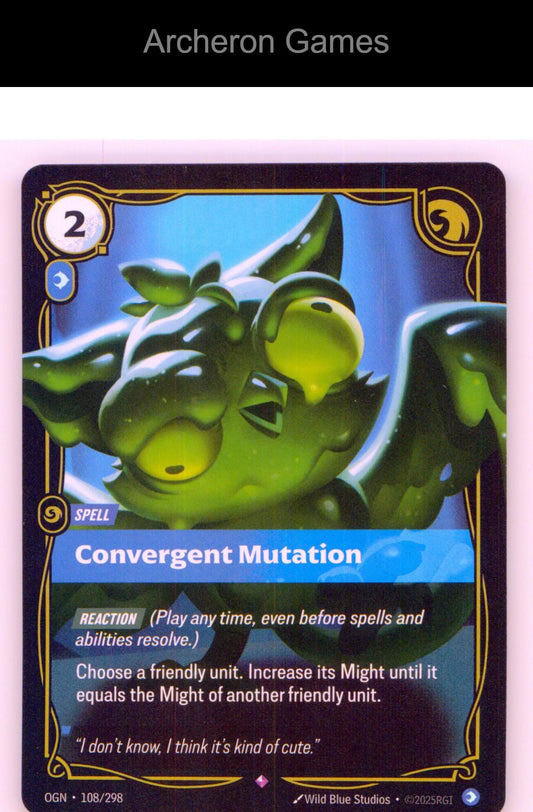 Convergent Mutation OGN 108/298 R Origins Riftbound Card