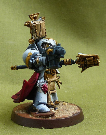 Librarian in Temrinator Armour painted - White Scars - Warhammer 40K #4PP