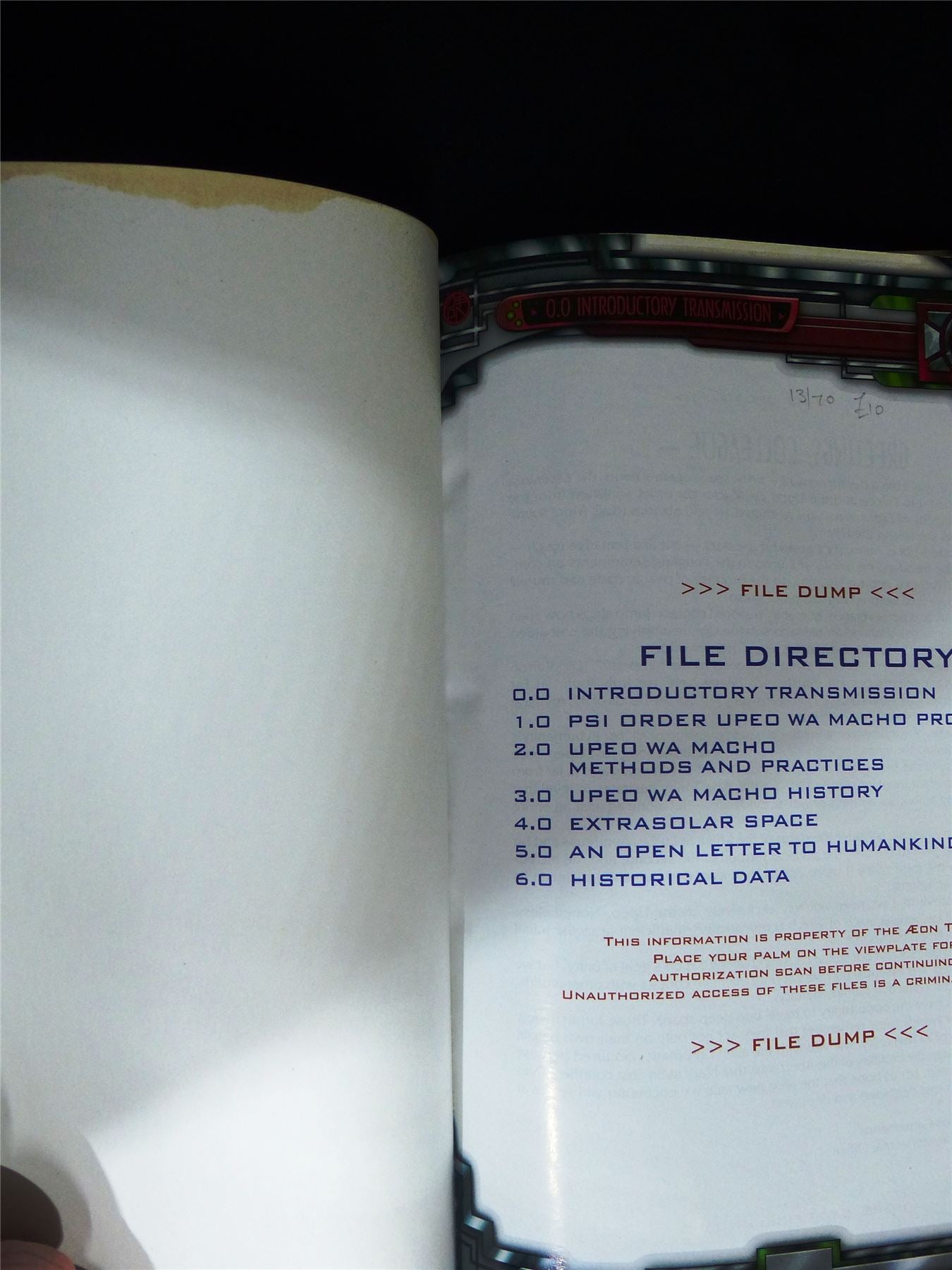 Stellar Frontier: Psi Order & Space Sourcebook WW9005 - White Wolf Roleplay Softback #2UZ