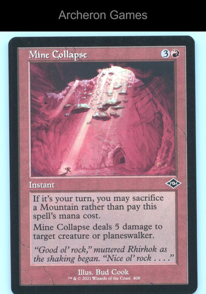 Mine Collapse (Retro Frame) 408 C MTG Card Modern Horizons 2