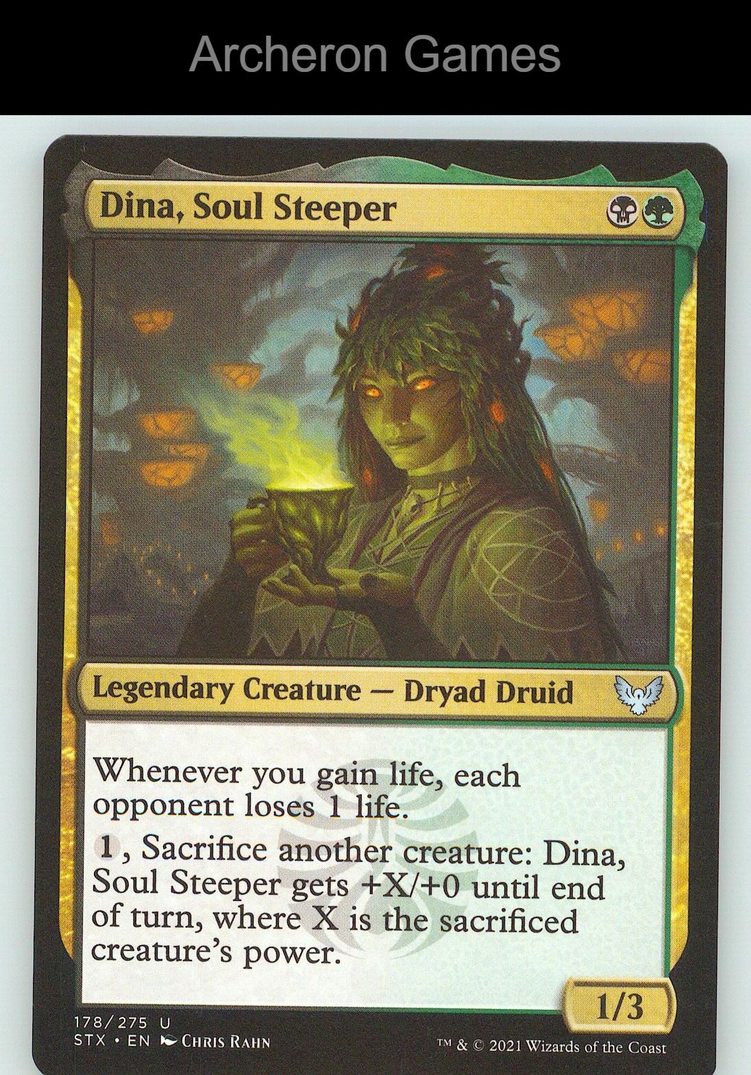 Dina, Soul Steeper STX 178 UC MTG Card NM/EX+