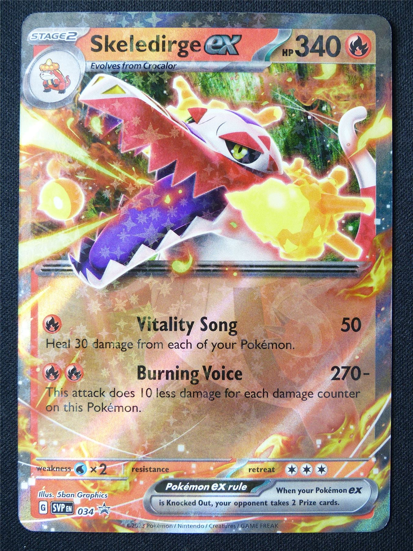 Skeledirge EX 034 Promo Holo - Pokemon Card #1E0