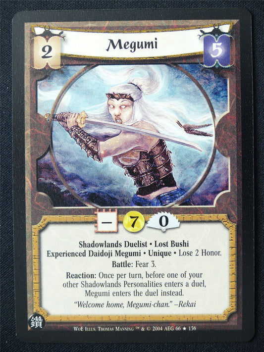 Megumi - WoE - Legend of the Five Rings L5R Card #UD