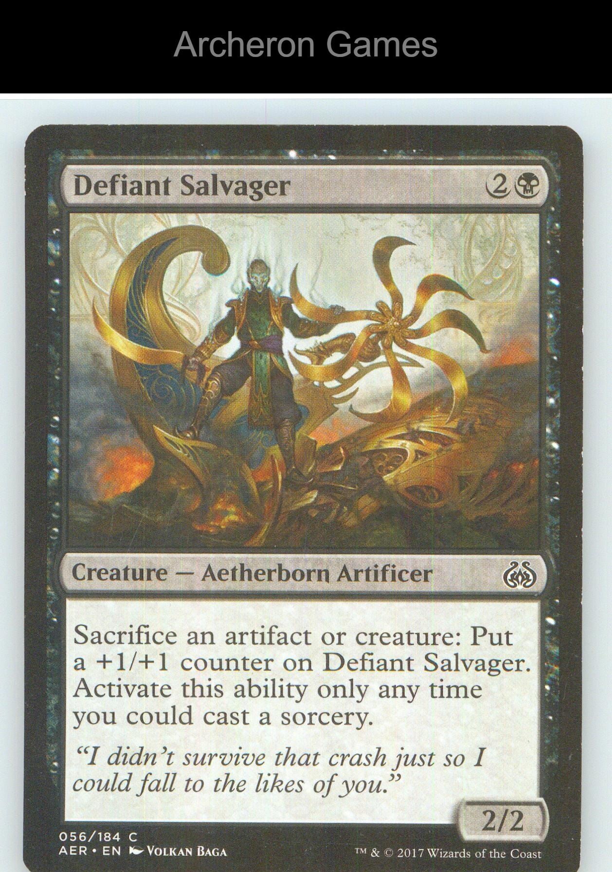 Defiant Salvager AER 56 C MTG Card NM/EX+