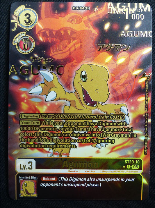 Agumon ST20-10 R Foil Alt Art - Digimon Card #2ZU