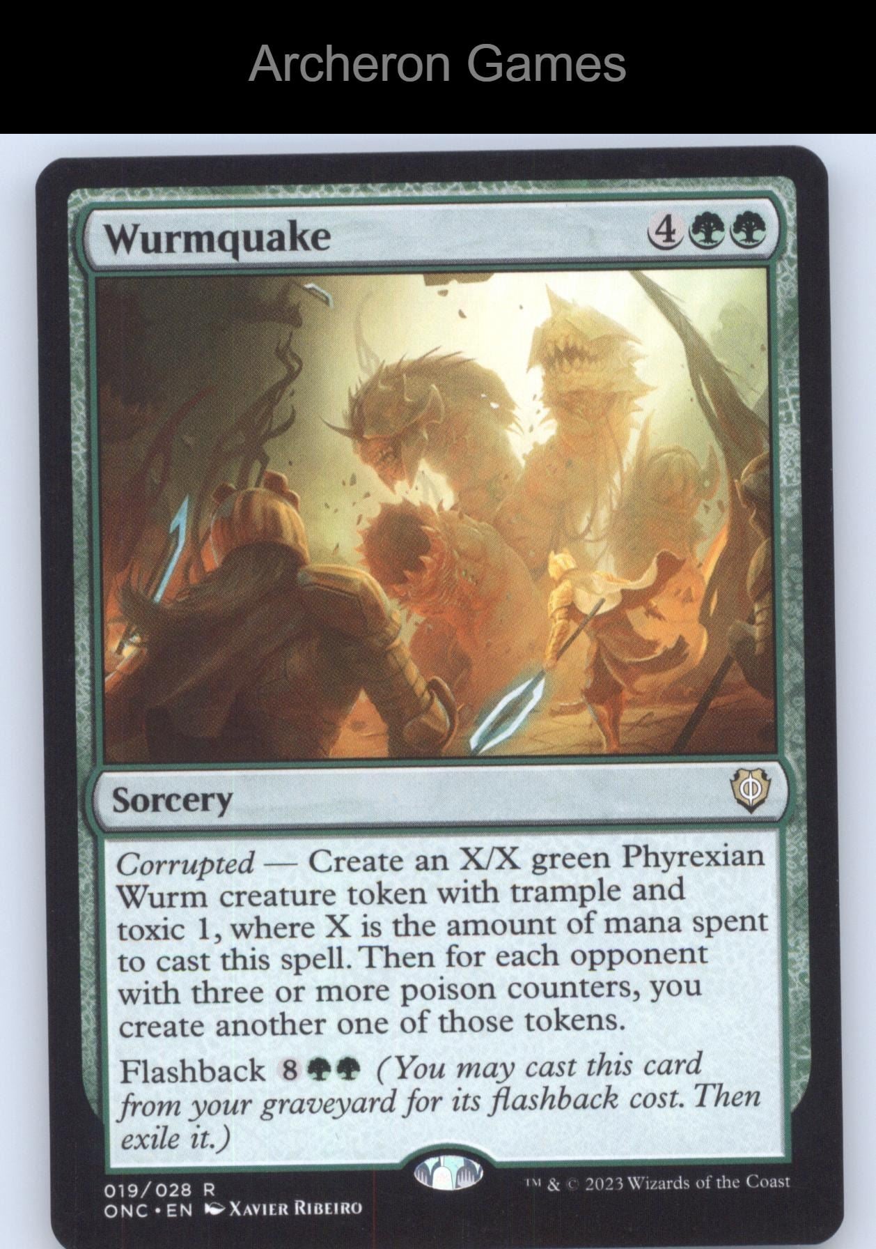 Wurmquake 19 R MTG Card Commander: Phyrexia: All Will Be One