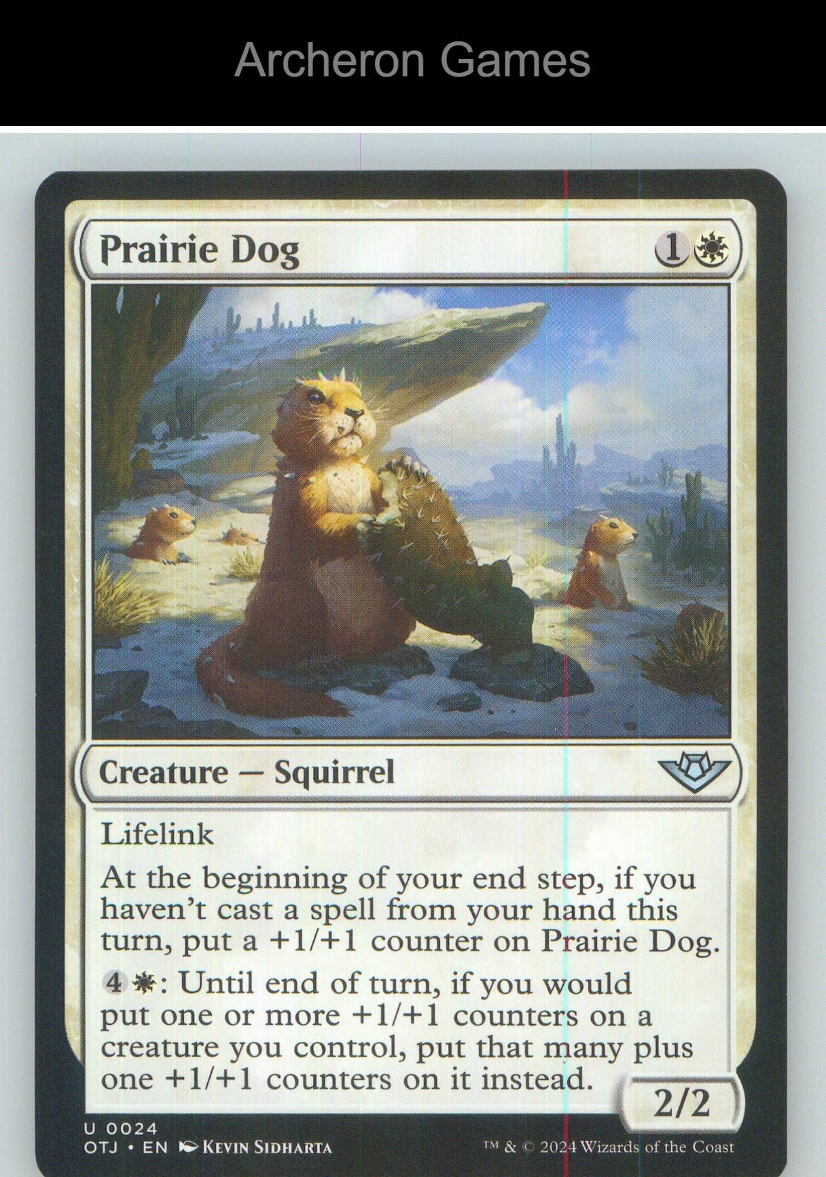 Prairie Dog OTJ 24 UC MTG Card NM/EX+