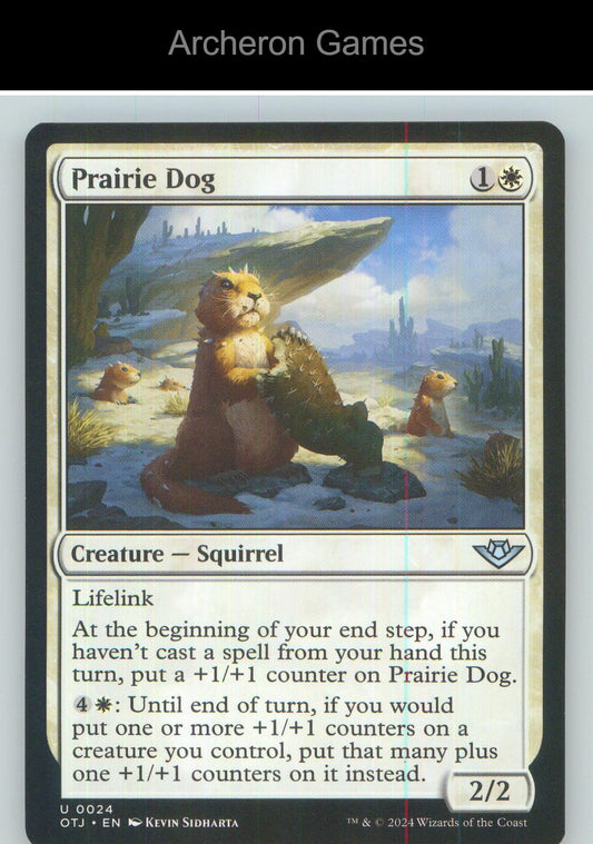 Prairie Dog OTJ 24 UC MTG Card NM/EX+