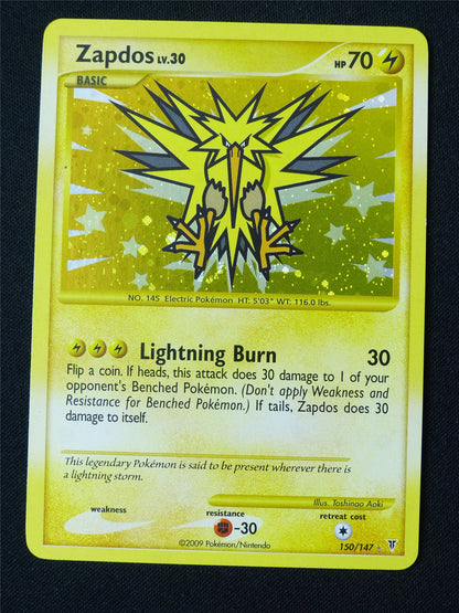 Zapdos 150/147 Secret Holo - Pokemon Card #4DE