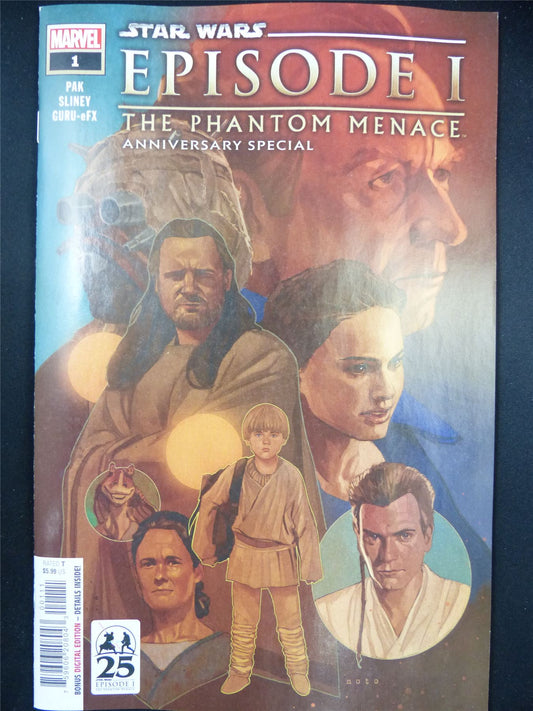 STAR Wars: Episode I The Phantom Menace 25th Anniversary Special #1 - Jul 2024 Marvel Comic #6E2