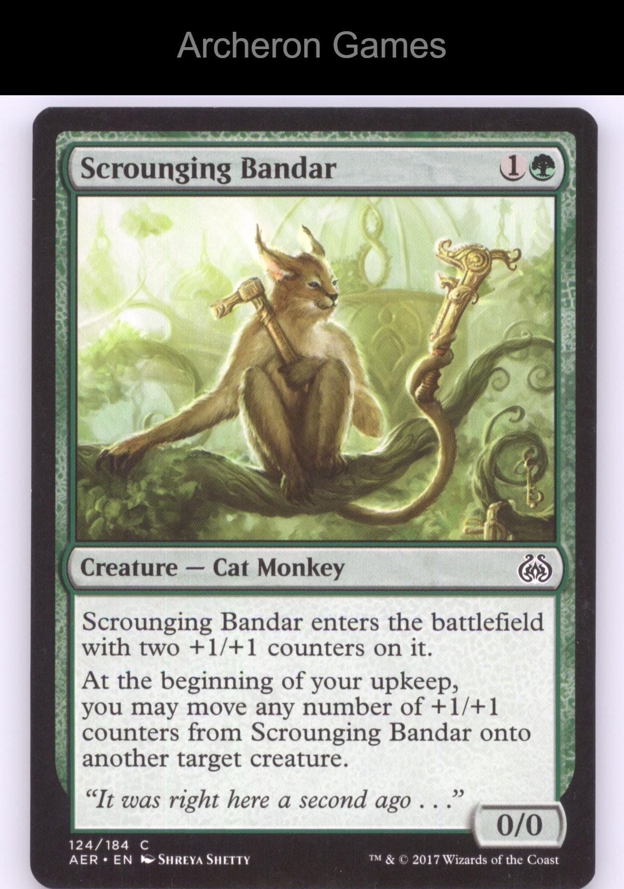 Scrounging Bandar 124 C MTG Card Aether Revolt