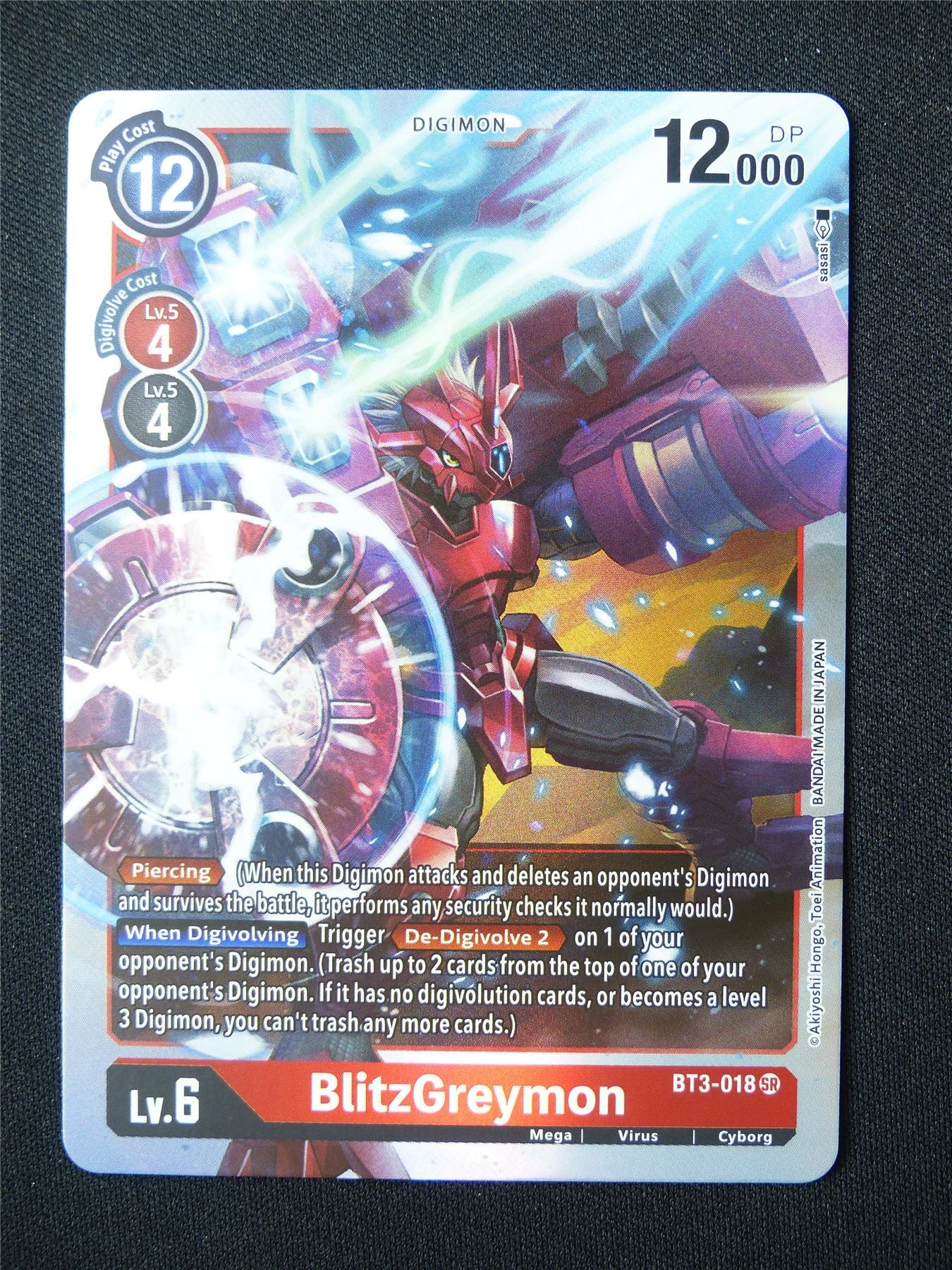 BlitzGreymon BT3 SR - Digimon Card #5RJ