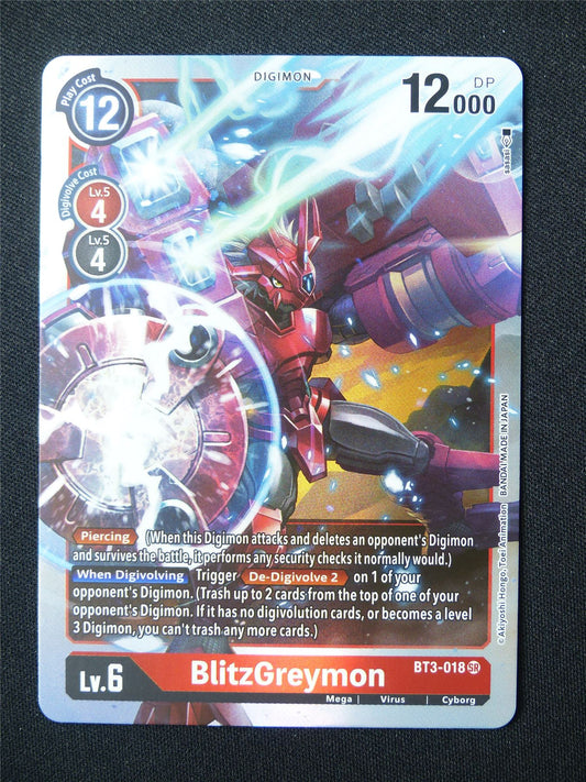 BlitzGreymon BT3 SR - Digimon Card #5RJ