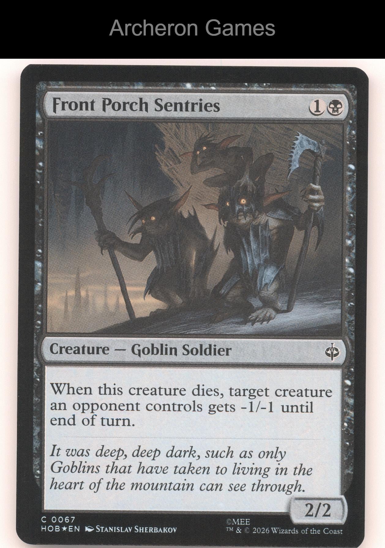 Front Porch Sentries HOB 67 C MTG Card The Hobbit