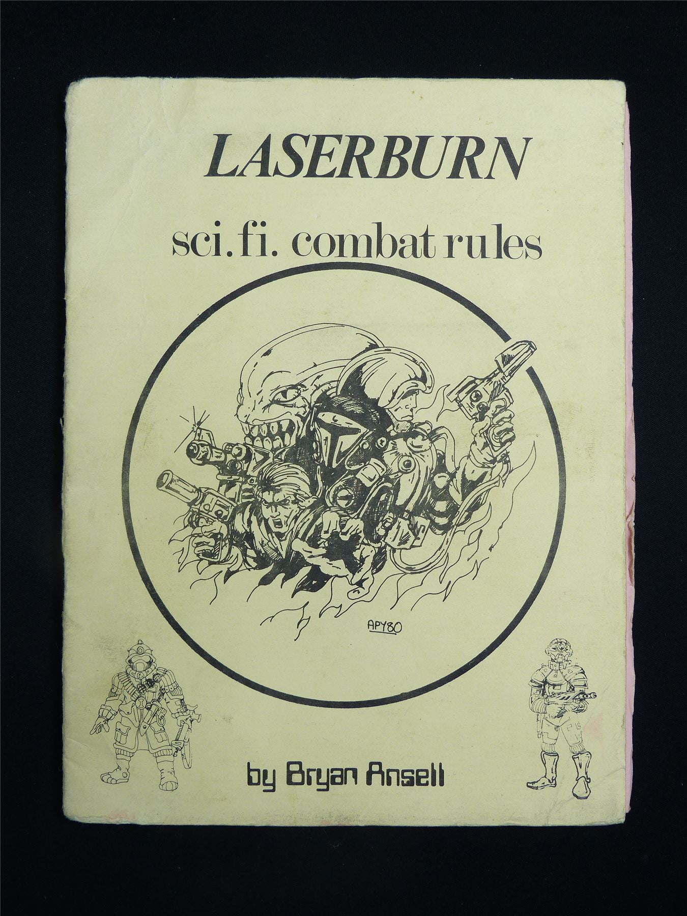 Laserburn Sci-Fi Combat Rules by bryan Ansell - Roleplay Ruleset Booklet #2WH