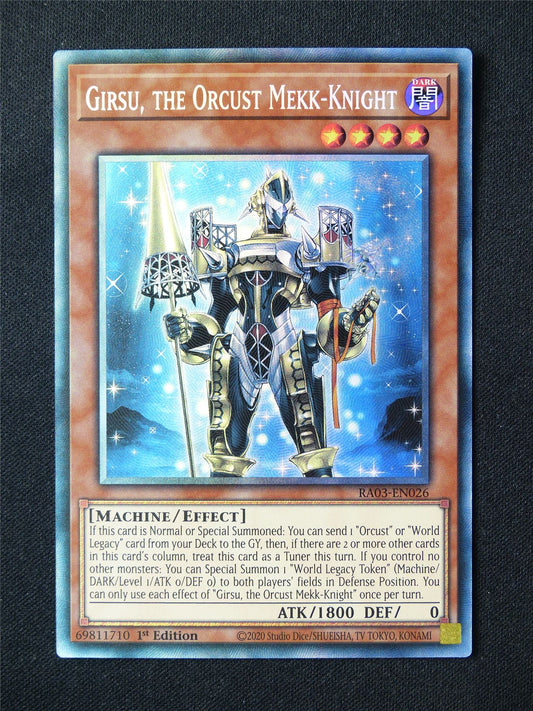 Girsu the Orcust Mekk-Knight RA03 Collector Rare - 1st ed Yugioh Card #56J