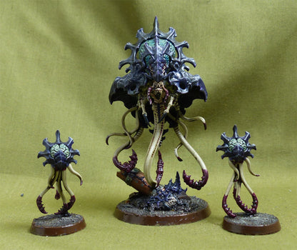 Neurotyrant and Neuroloids painted - Tyranids - Warhammer 40K #4ZY
