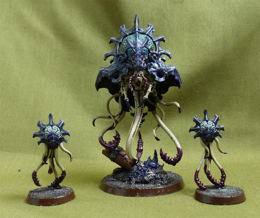 Neurotyrant and Neuroloids painted - Tyranids - Warhammer 40K #4ZY