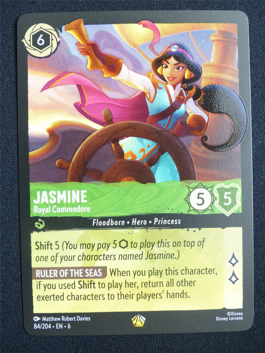 Jasmine Royal Commodore 84/204 - Lorcana Card #13K