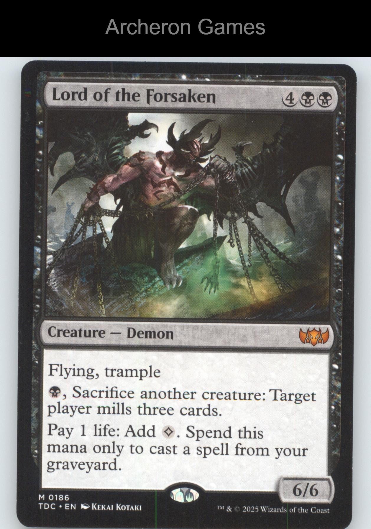 Lord of the Forsaken 186 Mythic MTG Card Commander: Tarkir: Dragonstorm