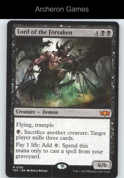 Lord of the Forsaken 186 Mythic MTG Card Commander: Tarkir: Dragonstorm