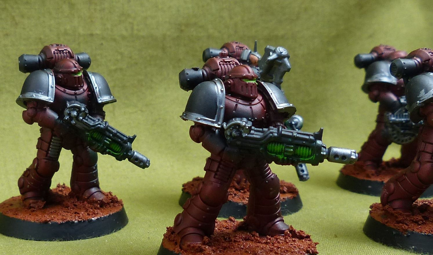 MKII Tactical Squad with upgrades set of 5 - Adepta Astartes - Warhammer HH #528