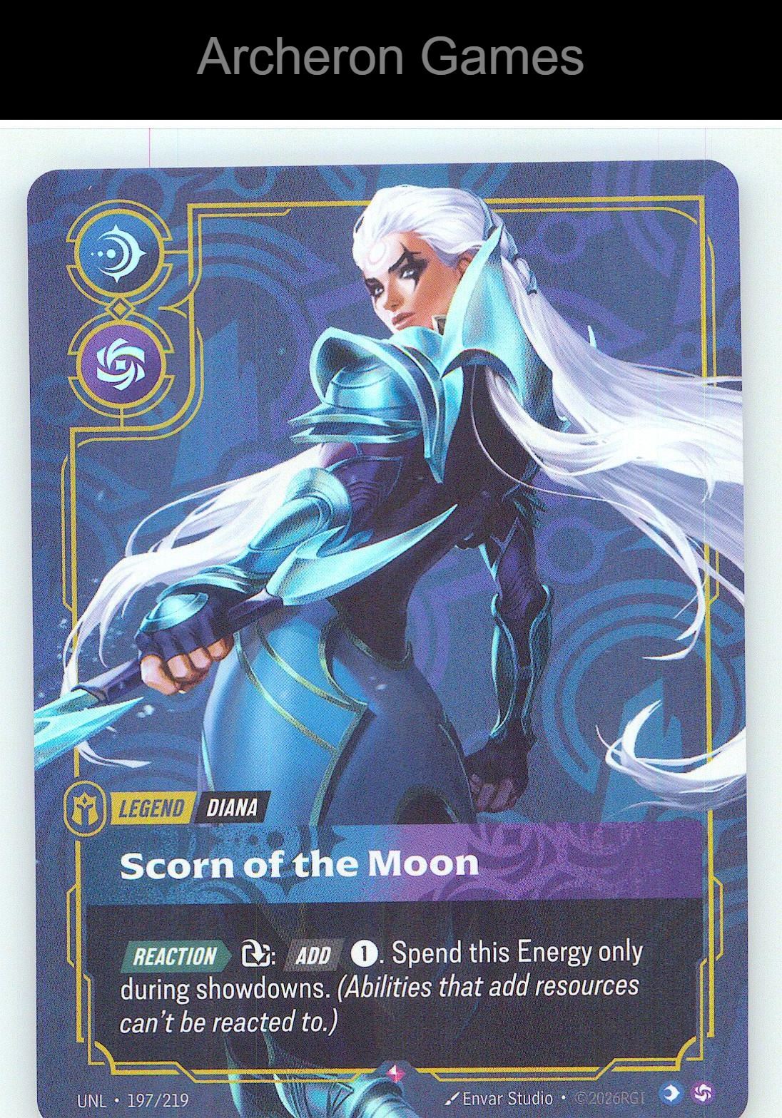Diana - Scorn of the Moon UNL 197/219 R Unleashed Riftbound Card