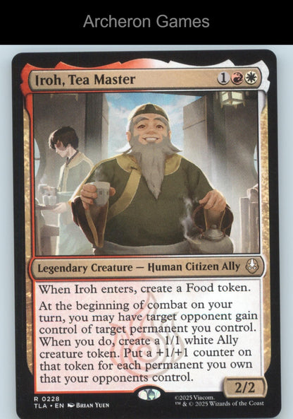 Iroh, Tea Master 228 R MTG Card Avatar: The Last Airbender