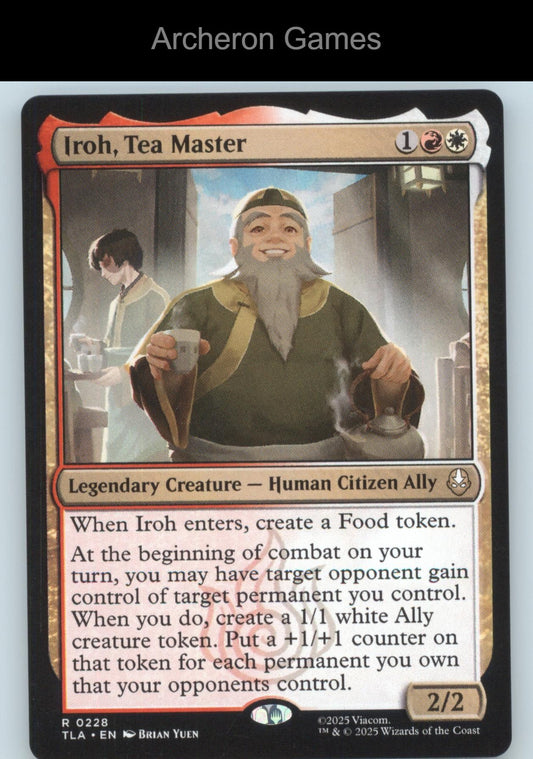 Iroh, Tea Master 228 R MTG Card Avatar: The Last Airbender