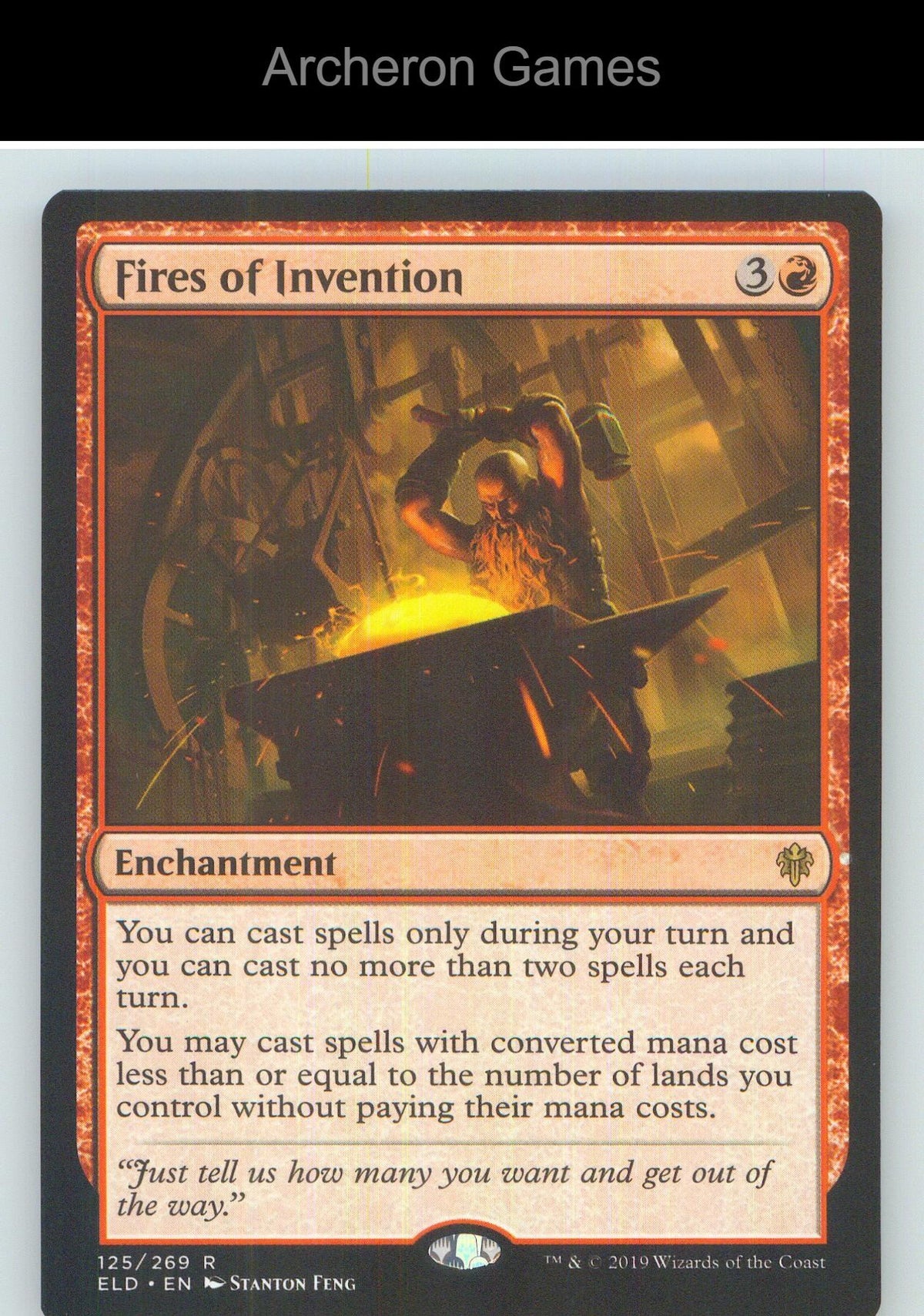 Fires of Invention ELD 125 R MTG Card NM/EX+