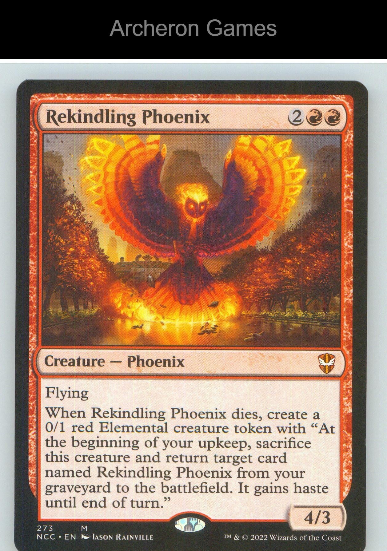 Rekindling Phoenix NCC 273 Mythic MTG Card NM/EX+