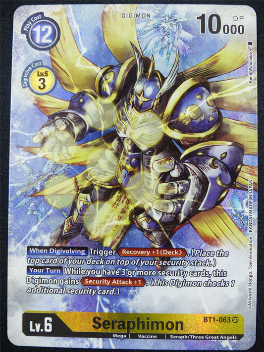 Seraphimon BT1-063 SR alt art - Digimon Card #4DS