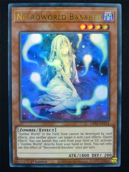 Necroworld Banshee GFP2 Ultra Rare - 1st ed Yugioh Card #3Y