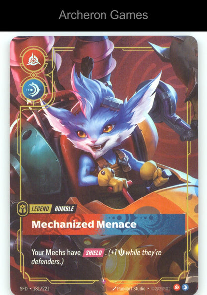 Rumble - Mechanized Menace SFD 181/221 R  Card Spiritforged