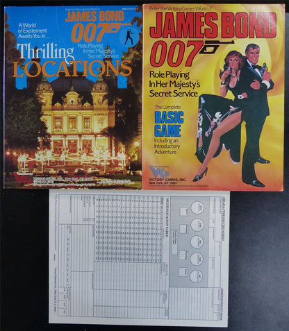 James Bond 007 Roleplaying Game: Complete Basic Set OOP - Victory Games #226