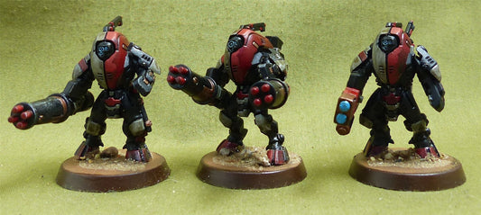 Stealth Battlesuits painted - Tau Empire - Warhammer 40K #YA