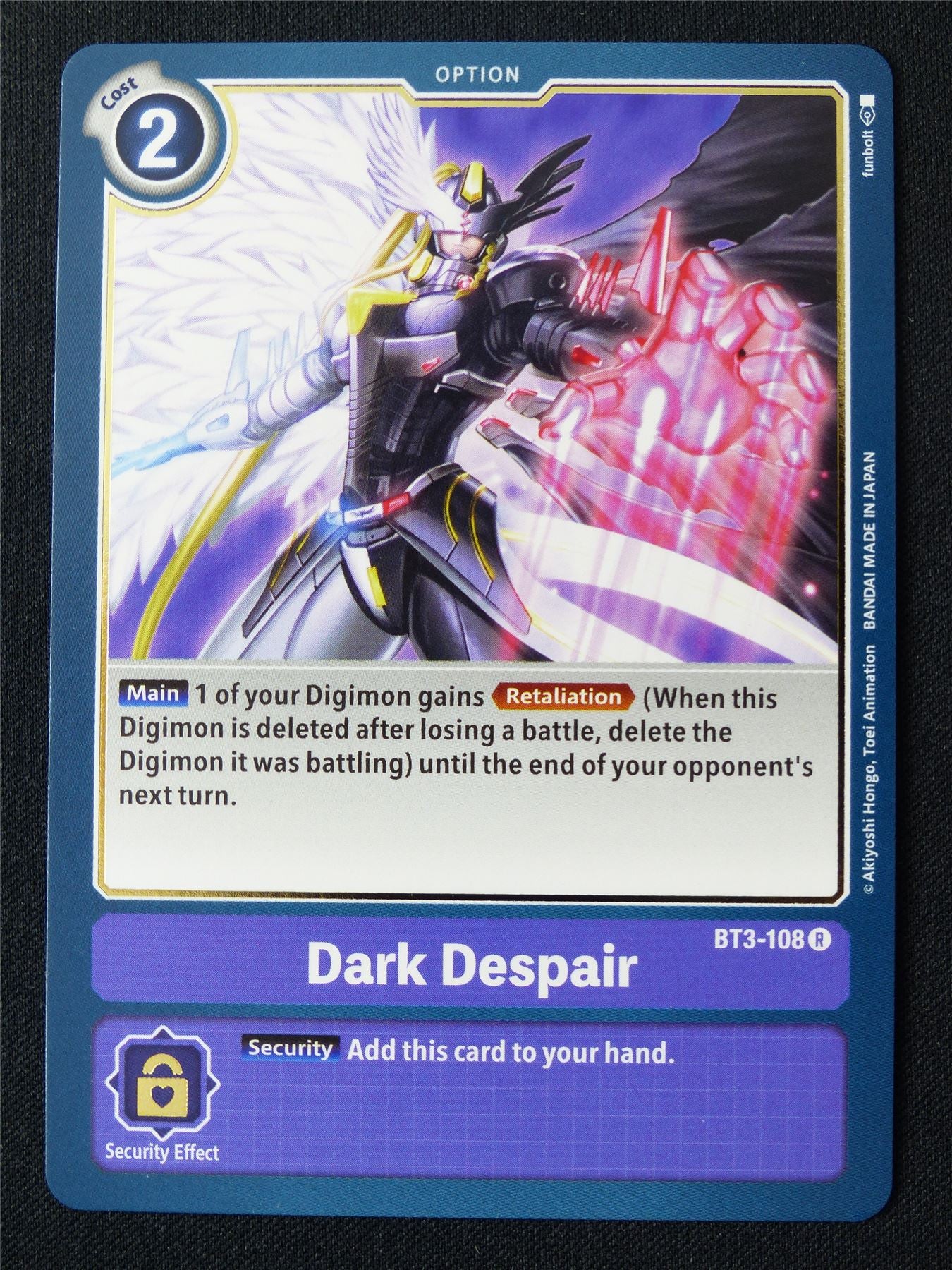 Dark Despair BT3-108 R - Digimon Card #187