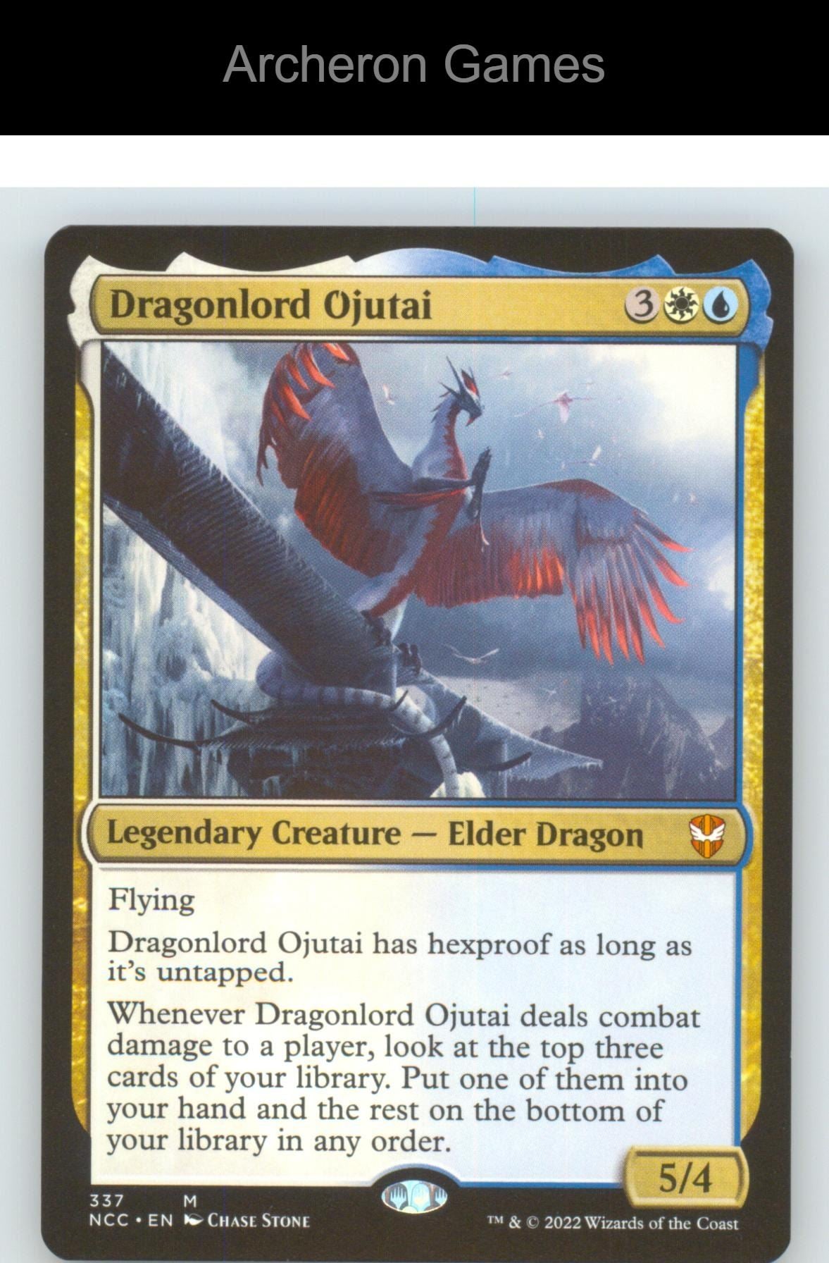 Dragonlord Ojutai NCC 337 Mythic MTG Card NM/EX+