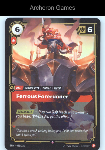Ferrous Forerunner SFD 021/221 R  Card Spiritforged