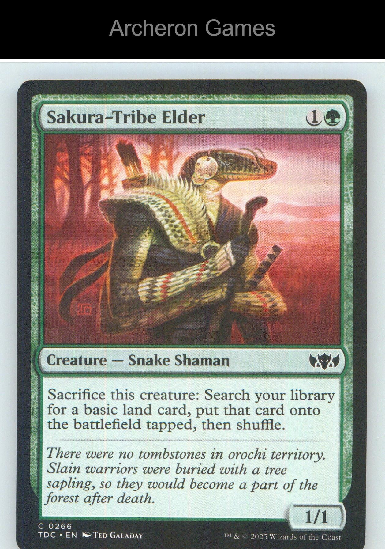 Sakura-Tribe Elder TDC 266 C MTG Card NM/EX+