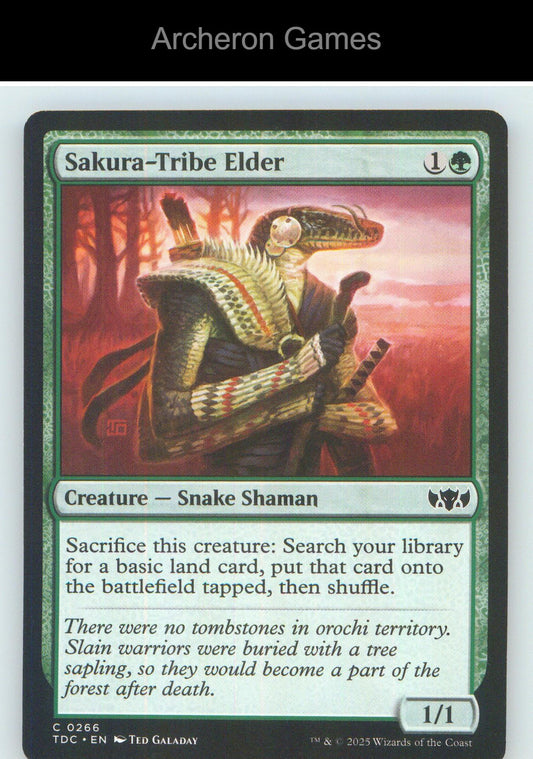 Sakura-Tribe Elder TDC 266 C MTG Card NM/EX+