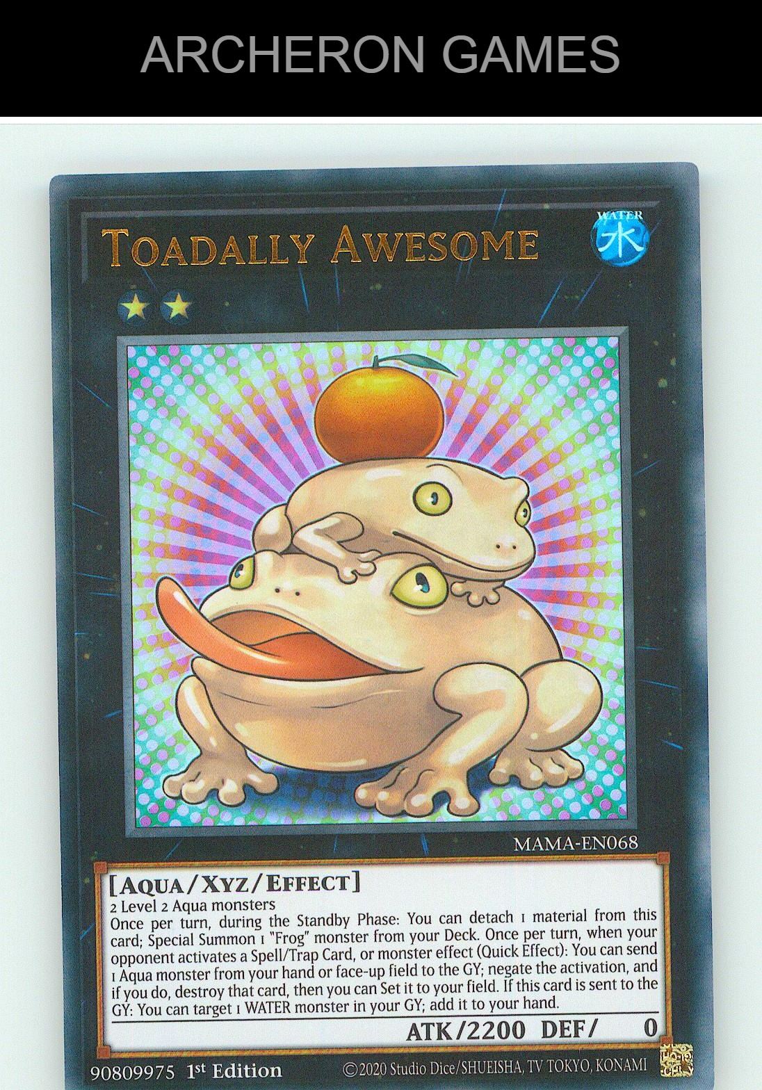 Toadally Awesome UR YUGIOH Card 1st Edition