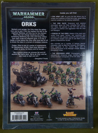 Orks Codex - Softback - Warhammer AoS 40k #1G0